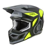 Oneal Шлем кроссовый 3Series Neon Vision V.24 серый/желтый в Казани