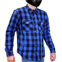 MCP Моторубашка мужская Rebel Full kevlar, черно-светло синий в Казани
