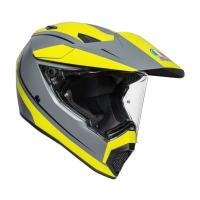 AGV Шлем AX9 E2206 V26 Pacific Road Matt Grey/Yellow Fluo/Black в Казани