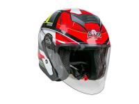 AiM Шлем открытый JK526 Red/Grey/Black в Казани