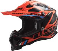 LS2 Мотошлем MX700 Subverter Evo Stomp Черно-оранжевый в Казани