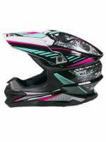 AiM Шлем кроссовый JK803 Multicolor Black/Blue в Казани