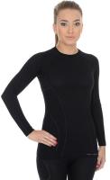 Brubeck Футболка женская Active Wool Черный в Казани