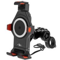 Extreme Style Мото держатель с беспроводной зарядкой anti-vibration R17W в Казани