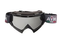 AiM Очки кроссовые (PRO) 157-100 Black Glossy в Казани