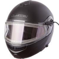 LS2 Мотошлем снегоходный FF325 Strobe Electric Snow Solid Черный Матовый в Казани