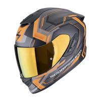 Scorpion Exo Мотошлем Exo-1400 Evo II Linart Черный Матовый/Оранжевый/Серый в Казани