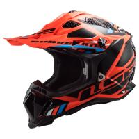 LS2 Мотошлем MX700 Subverter II Evo Stomp черно-оранжевый в Казани