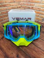 Scout Vemar Маска кросс MJ-1024-1 сине-желтая в Казани