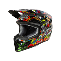 Oneal Шлем кроссовый детский 3Series Youth Crank V.24 красный/ зеленый в Казани