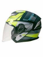 AiM Шлем открытый JK526 Yellow/Grey/Black в Казани