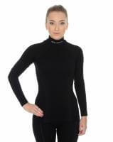 Brubeck Футболка женская дл.рукав Wool Merino 78% Черный в Казани