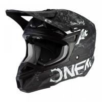 Oneal Шлем кроссовый 5Series Polyacrylite Черный/Белый в Казани