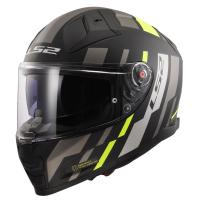 LS2 Мотошлем FF811 Vector II Tron матовый черно-желтый в Казани