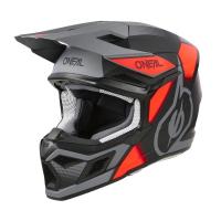 Oneal Шлем кроссовый 3Series Vision Серый/Красный в Казани