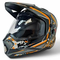AIM Шлем кросс/эндуро JK802S Orange/Grey/Black в Казани