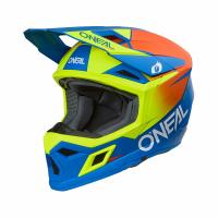 Oneal Шлем кроссовый 3Series Solid V.24 синий/желтый в Казани