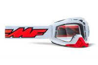 100% Маска кросс FMF Powerbomb Rocket White - прозрачная линза в Казани