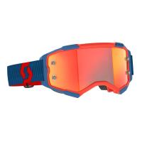 Scott Очки кроссовые Fury dark blue/neon red/orange chrome works в Казани