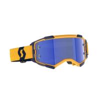 Scott Очки кроссовые Fury dark yellow/dark blue/blue chrome works в Казани