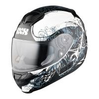 IXS Мотошлем HX 215 Curl Черный/Белый в Казани