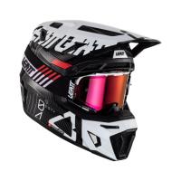 Leatt Мотошлем кроссовый Moto 9.5 Carbon Helmet Kit V24 White в Казани
