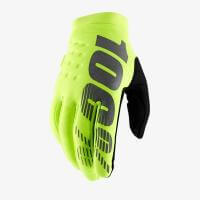 100% Мотоперчатки текстильные подростковые Brisker Youth Glove Fluo Yellow в Казани