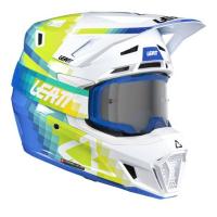 Leatt Шлем кроссовый  7.5 V26 Pixel Blue + очки Velocity 4.5 в Казани