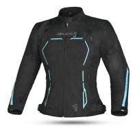 Dimox Мотокуртка текстиль Margo Women Black/Turquoise в Казани