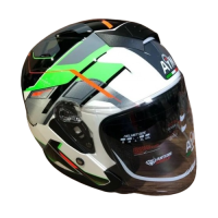 AiM Шлем JK526 Fluo-Green/White/Black в Казани