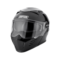Simpson Шлем модуляр Darksome Gloss Black в Казани
