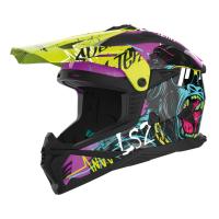 LS2 Шлем MX708 Fast II Gorilla фиолетово-желтый в Казани