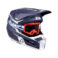 Leatt Шлем кроссовый детский 3.5 V26 Blue + очки Vizion 3.5 в Казани