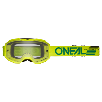 Oneal Маска кроссовая B-10 Solid V.24, желтый, прозрачные линзы Antifog, с защитой от уф лучей в Казани