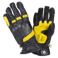 BY City Мотоперчатки Retro II Black/Yellow в Казани