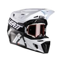 Leatt Мотошлем 9.5 Carbon-White + очки Velocity 6.5 V26 в Казани