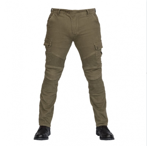 MadBull Мотобрюки Cargo JS Stretch Olive в Казани