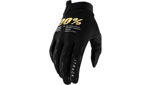 100% Мотоперчатки текстильные ITrack Black в Казани
