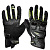 Sweep Перчатки кожаные+текстиль Hammer Black/Yellow в Казани