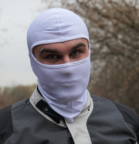MotoLike Подшлемник Хлопок/Эластан Белый в Казани