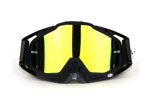 100% Replica Маска Черная линза золотая в Казани