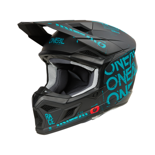 Oneal Шлем кроссовый 3Series Static черный/бирюзовый в Казани